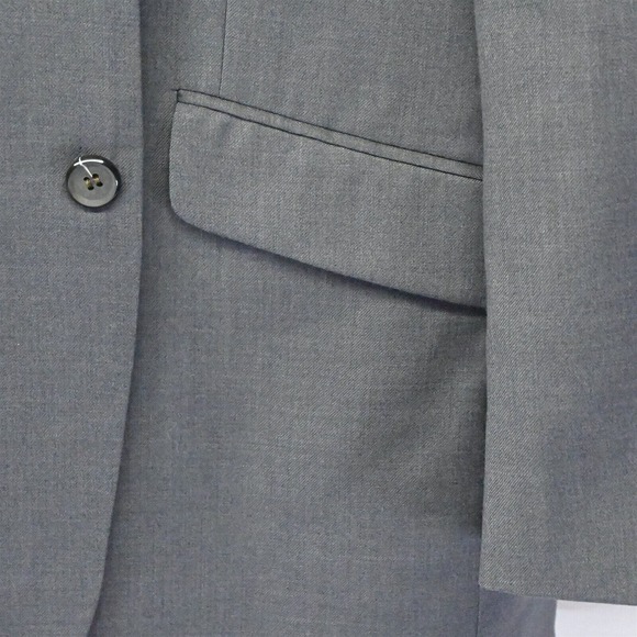 Combatant Gentleman 50R Gray Wool 2 Button Blazer Suit Jacket Sport Coat - Picture 3 of 10